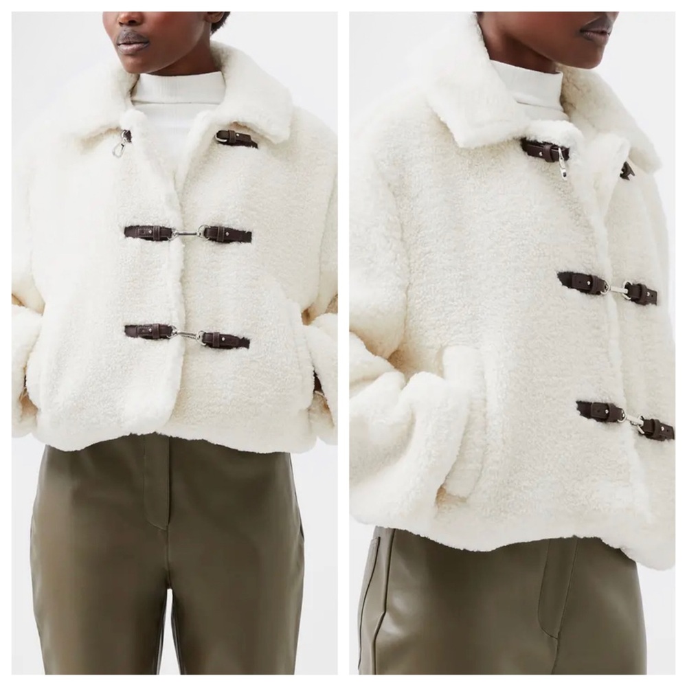French Connection Alex Faux Shearling Jacket